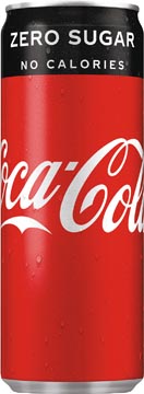 cola zero blik 25cl sleek pk24