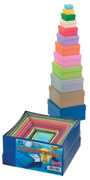 set 12xdeco dozen vierkant ass