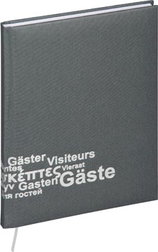 pagna gastenboek donkergrijs