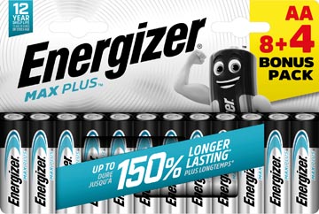 energizer max plus aa/lr6 8+4