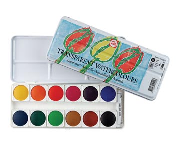 talens aquarelverf 12 napjes