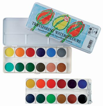 talens aquarelverf 24 napjes