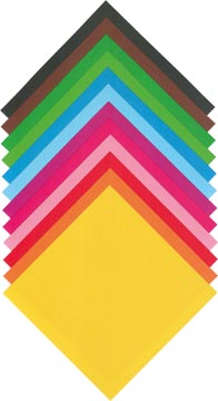 vouwblaadjes 13x13cm ass pk 100