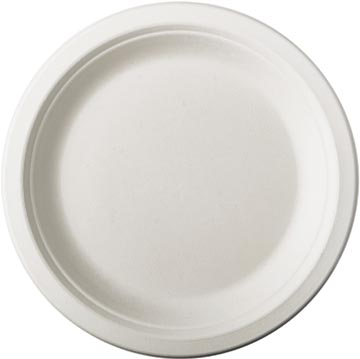 bord 18cm suikerriet wt pk50