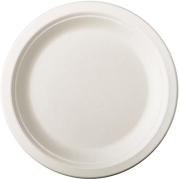 bord 18cm suikerriet wt pk50