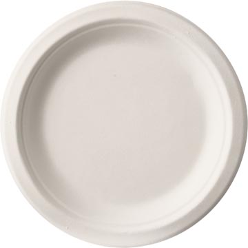 bord 23cm suikerriet wt pk50