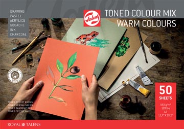 talens gekleurd papier warm a3