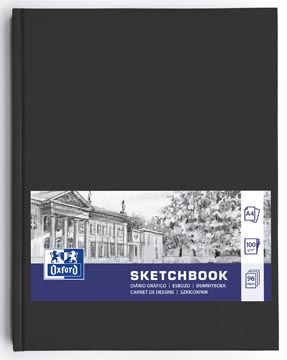oxford schetsboek a4 96v zw
