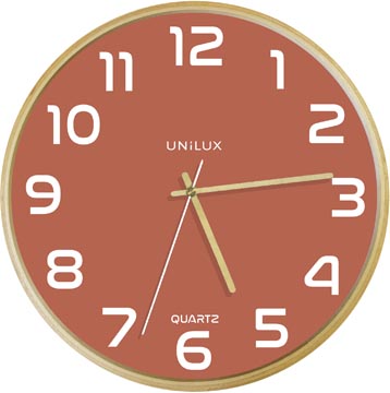 unilux baltic klok hout roze
