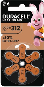 duracell da312 hoortoestel bl6