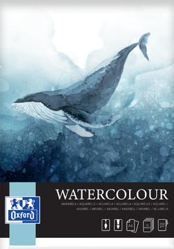 Oxford aquarelblok spiraal A4 10 vellen