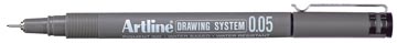 fineliner zwart 0,05mm