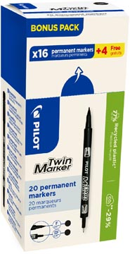 pilot perm marker twin 16+4 zw