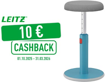 leitz cosy zit-sta kruk blauw