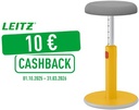 leitz cosy zit-sta kruk geel