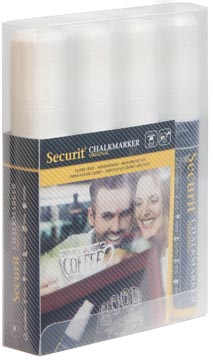 securit krijtmarker l wit 4x