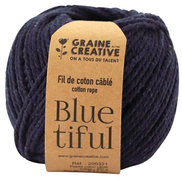 macrame touw indigo