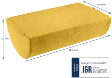 leitz cosy voetensteun geel