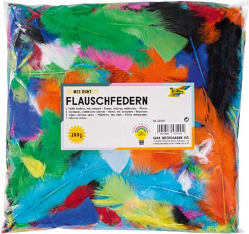 fleece veren 10-20cm 100g ass