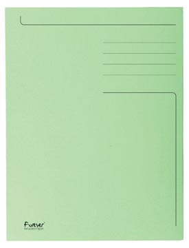 dossiermap 3klep folio grn 50x