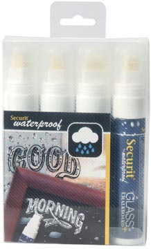 waterproof krijtmark l wit 4x