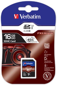 verbatim sdhc premium 16gb