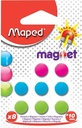 bl.8 kleurmagneten 10mm maped