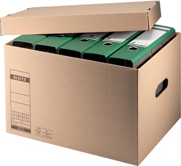 archiefdoos met deksel bruin