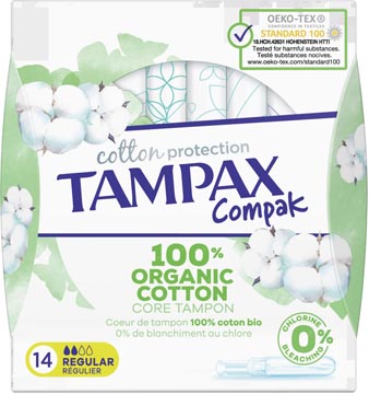 tampax cotton regular x14