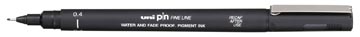 unipin fineliner 0,4mm zwart