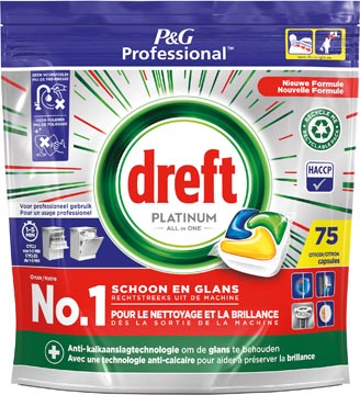 dreft vaatwas plat lemon 75cap