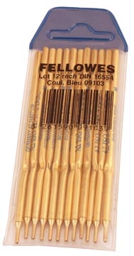 stylofoor vulling blauw 12st