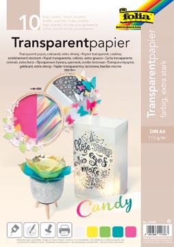 transparant papier 10x 5ass