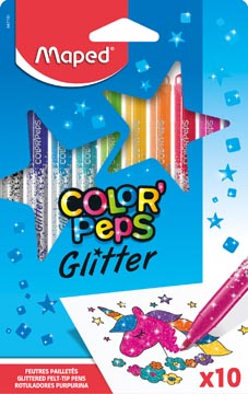 maped viltstift glitter et10