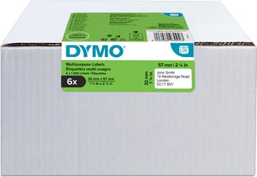 dymo etiket 57x32mm 6000x