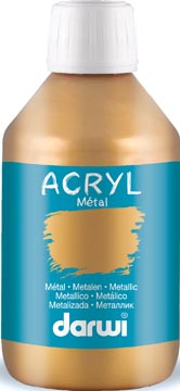 acryl metal 250ml goud