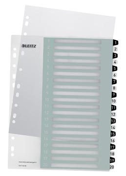 wow tabblad print a4 1-20 z/w