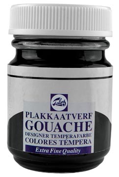 plakkaatverf ef 50ml ntr zwart