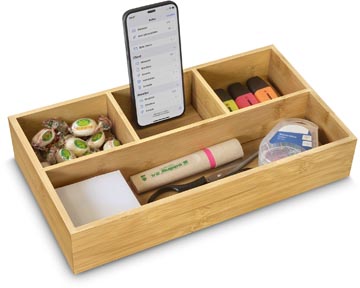 cep desk organizer bamboe 4vak