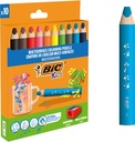 Etui10 potloden bic kids multisurface