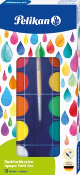 Pelikan Verfdoos Plakkaatverf Paintbox 12 Napjes
