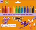 bic kids jumbo viltstift 12x