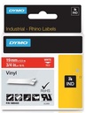rhino tape 19mm vinyl wit/rood