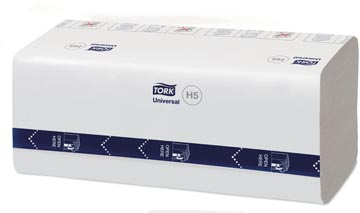 Tork Peakserve Continue Handdoek, 1-Laags, H5 Universal, Wit, Pak Van 12 Stuks