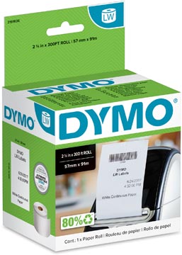 dymo etiket lw 57mmx91m