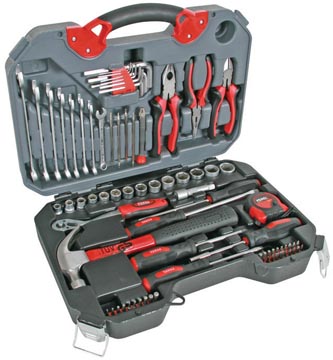 PEREL GEREEDSCHAPSKOFFER SET78