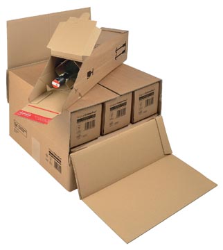 verzendd fles 375x365x250mm br