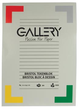 tekenblok bristol din a4 20bl