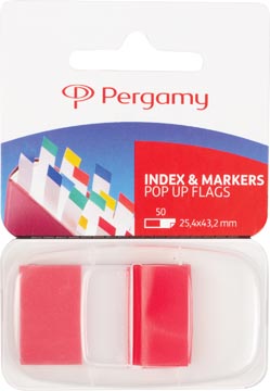 pergamy index 43x25mm rood bls