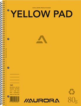 yellow pad collegeblok a4 l
